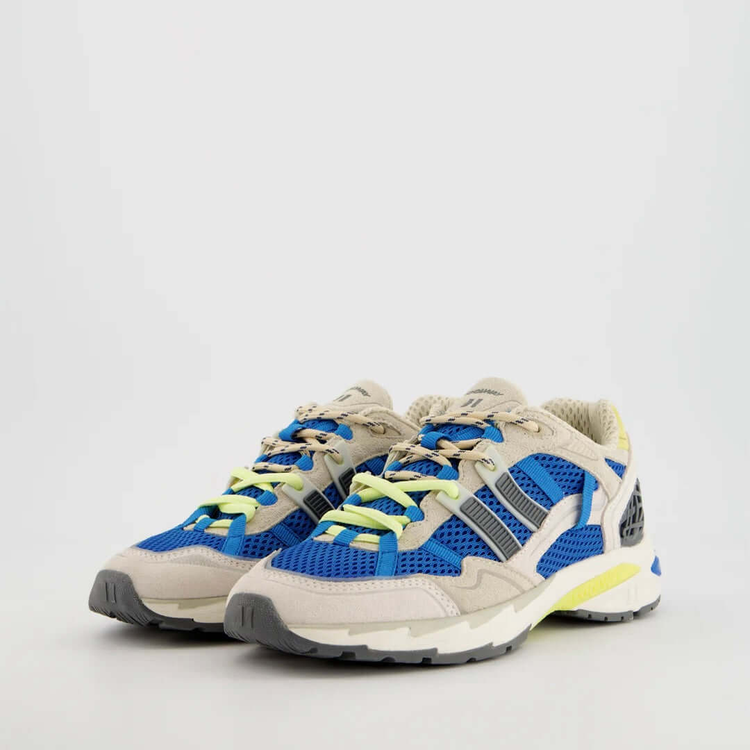 Coolway I 2003 BLU Blue Motion retro sneakers met suède en mesh in trendy kleuren