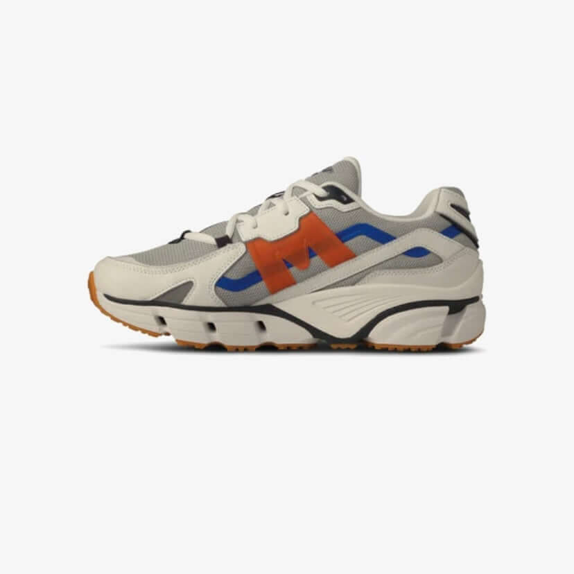 Karhu I Super Fulcrum Pearl blue/Nasturtium modern retro sneakers featuring breathable mesh and supportive overlays.