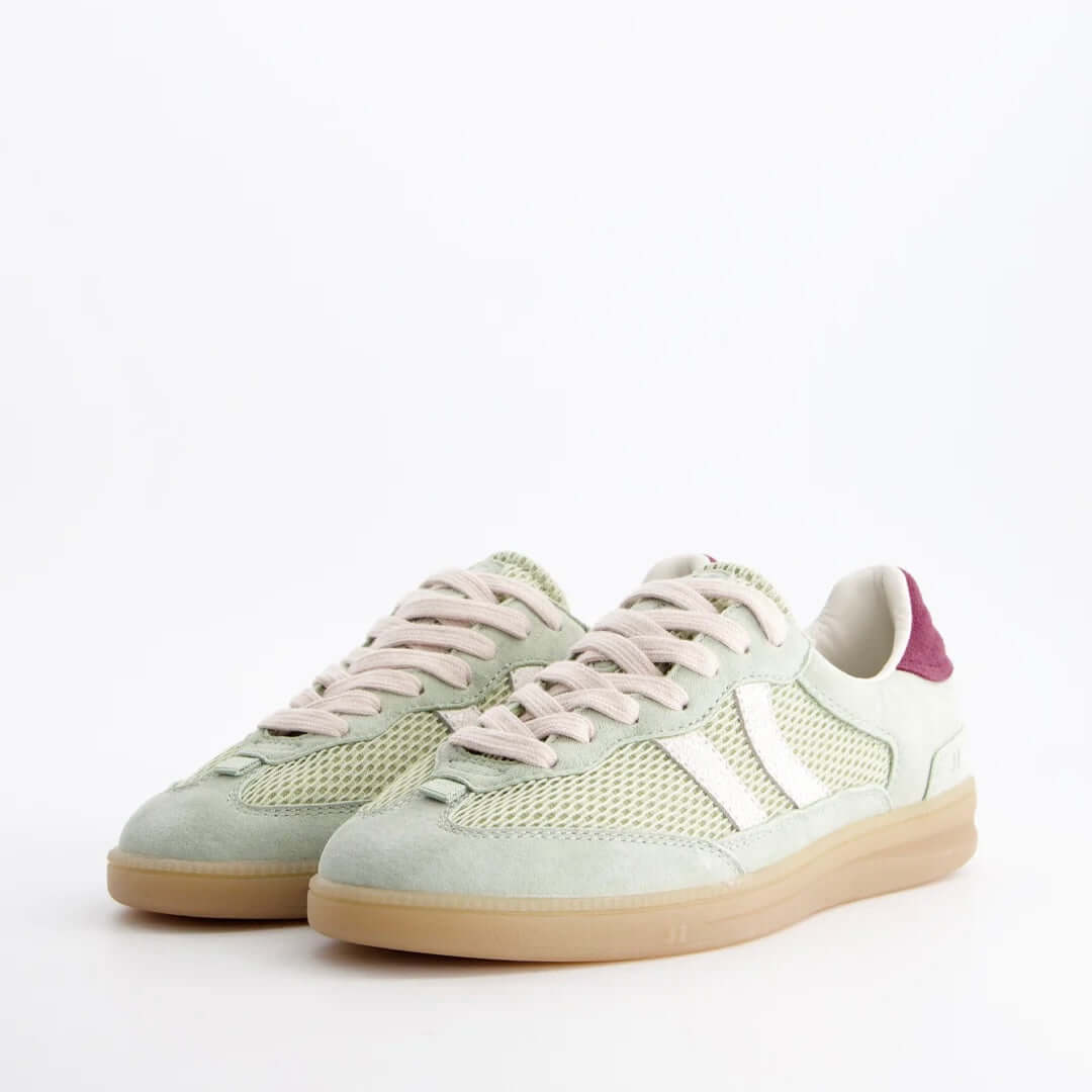 Coolway I Baresi GRS Lux mint sneakers met retro-sportieve uitstraling en vetersluiting.