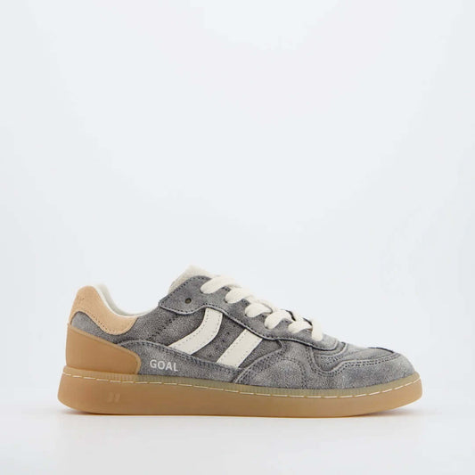 Coolway I Goal ASH Stone grey sneakers met retro-uitstraling voor dagelijks gebruik en streetwear.