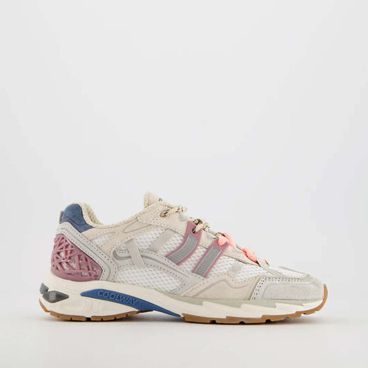 Coolway I WHT glow rush sneakers met suède en mesh voor stijl en comfort in sportief-retro design.