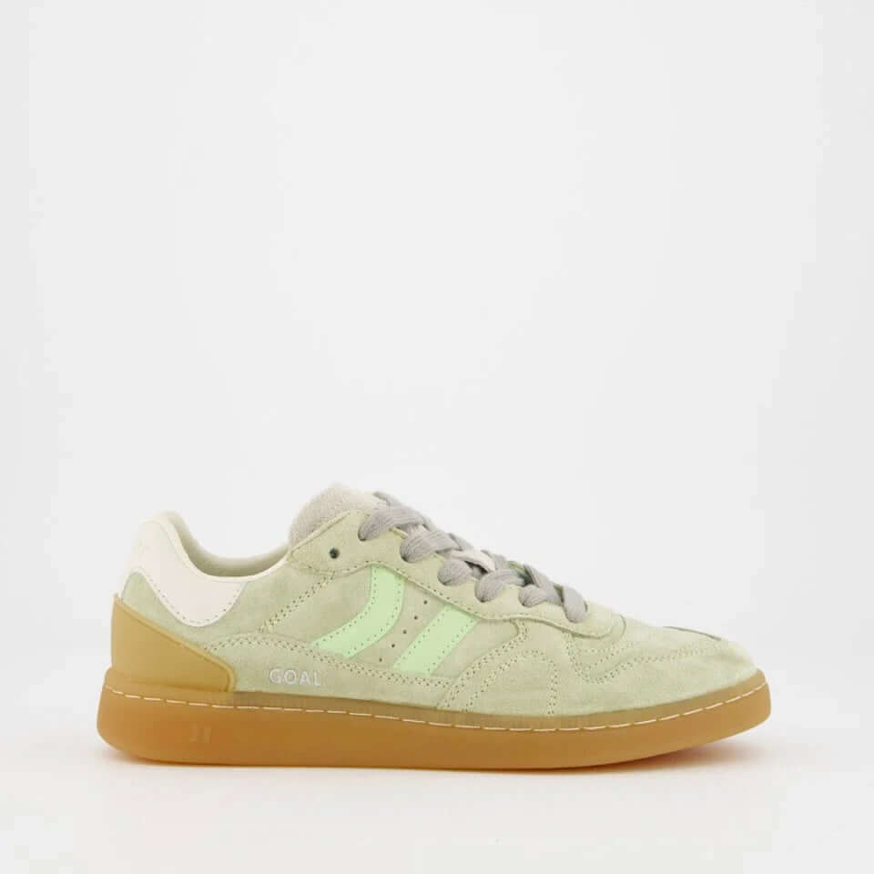 Coolway I Goal PIS groene pistache sneakers met retro-stijl en urban uitstraling