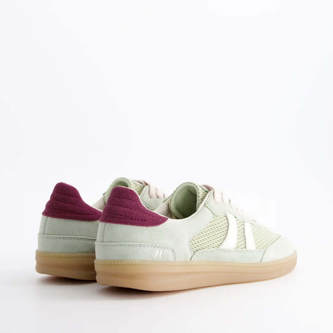 Coolway I Baresi GRS Lux mint sneakers, lage sneaker met retro-sportieve uitstraling en suède bovenwerk.