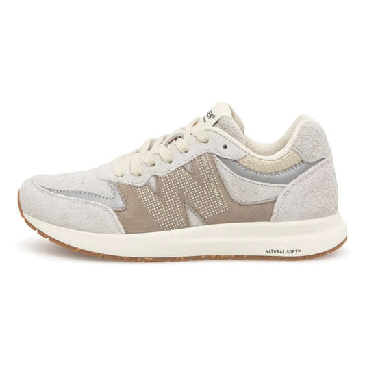 Woden I Rigmor suede Delphin sneakers in grijze kleuren met ventilatie systeem voor comfort