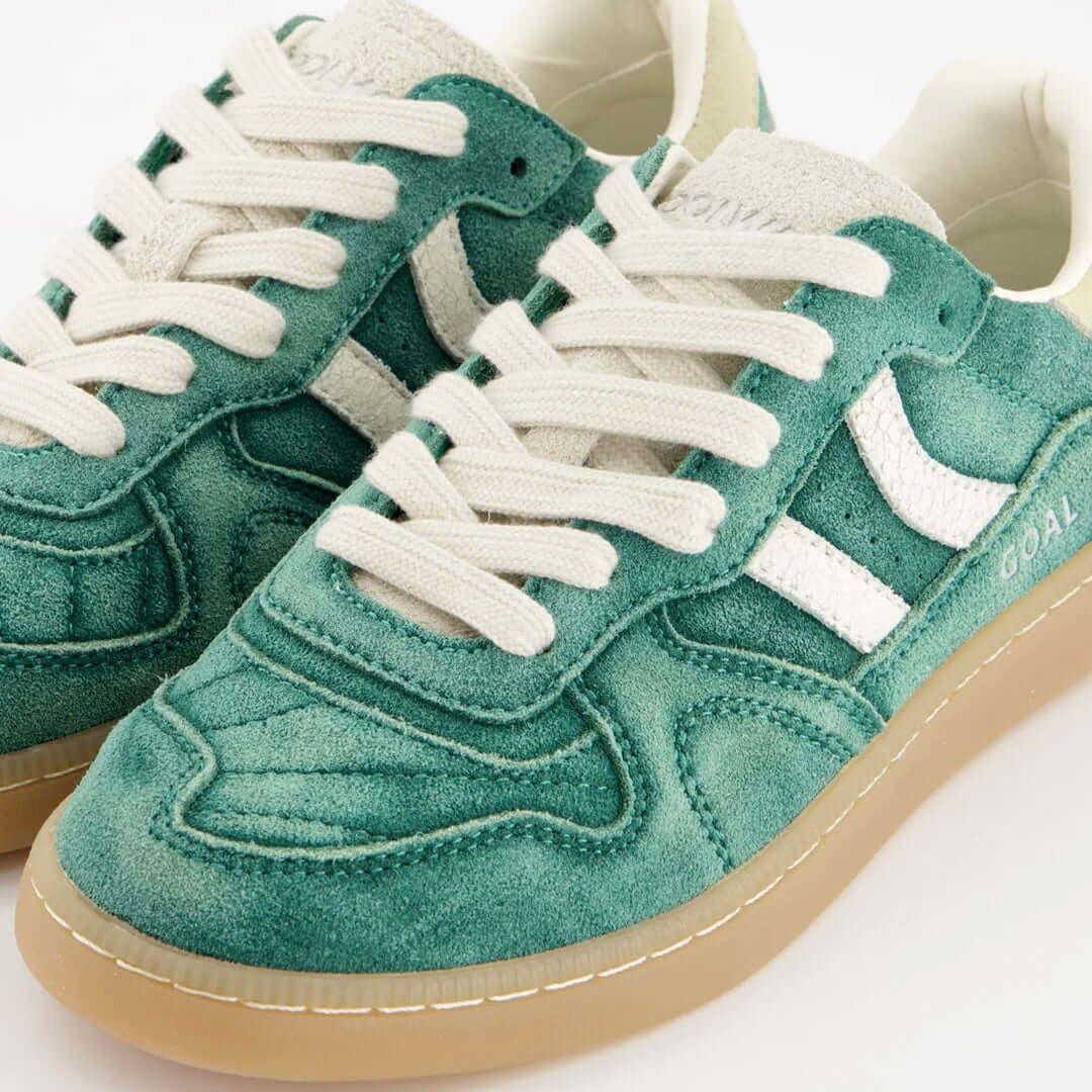 Coolway I Goal GVN Kiwi chroma sportieve sneakers in groen met retro-uitstraling en comfortabele pasvorm.