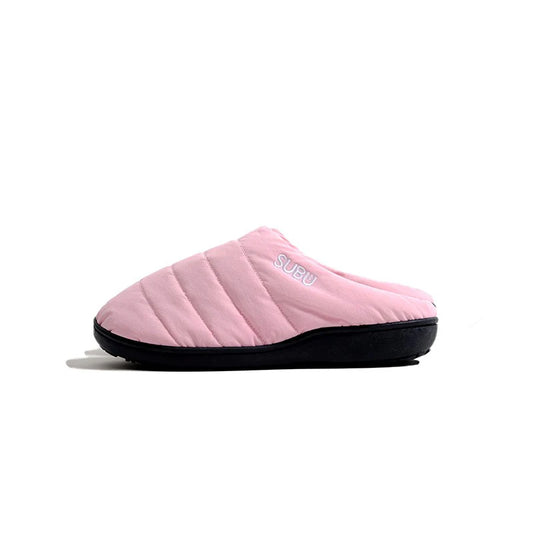 Subu I F-Line Pink soft slippers with a minimalist design, perfect for indoor and quick outdoor use.